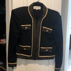 ST. JOHN KNIT  CROPPED JACKET